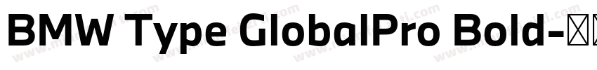 BMW Type GlobalPro Bold字体转换